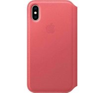 Etui APPLE  iPhone XS Leather Folio - Peony Pink | 0190198763600  | 0190198763600