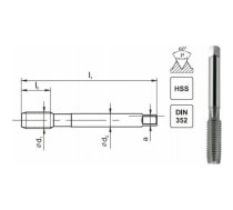 Fanar GWINTOWNIK M 7 NGMM/1 DIN-352D (6H) HSS | E1-131001-0070 | 5900920091889