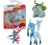 Pokemon Pokémon Battle Figure 3 Pack - Bulbasaur, Sneasel, Glaceon | PKW0179  | 191726382287