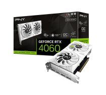 Karta graficzna PNY GeForce RTX 4060 XLR8 Verto DF OC White Edition 8GB GDDR6 (VCG40608DFWXPB1-O) | VCG40608DFWXPB1-O  | 4718006456153