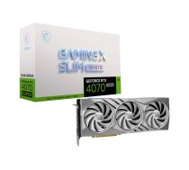 Graphics card GeForce RTX 4070 SUPER 12G GAMING X SLIM GDDRX6 white | 4070SUPGAMXSLIMWH12G  | 4711377171625