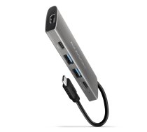 AXAGON HMC-5G21 2x USB-A + 2x USB-C + HDMI 4K/30Hz, USB-C 3.2 Gen 2 10Gbps hub, PD 60W, 13cm USB-C cable | HMC-5G21 | 8595247909060