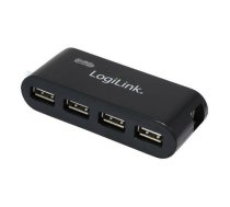 LogiLink HUB USB 2.0 4-Ports with power supply, Black | NULLIUA0085  | 4052792004410 | UA0085