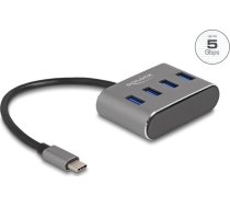 HUB USB Delock DeLOCK 63223 huby i koncentratory USB 3.2 Gen 1 (3.1 Gen 1) Type-C 5000 Mbit/s  | 63223  | 4043619632237