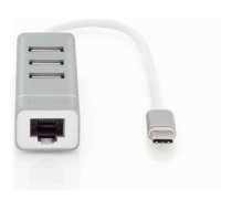 HUB USB Digitus 1x RJ-45  + 3x USB-A 2.0 (DA-70253) | DA-70253  | 4016032385998
