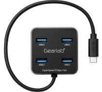 HUB USB Gearlab 4 Port USB 3.2 Hub with USB-C | 4 Port USB 3.2 Hub with USB-C  | 5704174634812