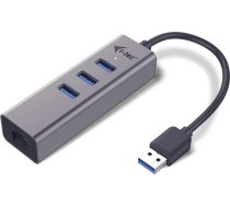 HUB USB I-TEC 1x RJ-45  + 3x USB-A 3.0 (U3METALG3HUB) | U3METALG3HUB  | 8595611701856