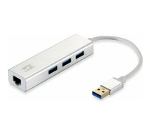 HUB USB LevelOne 1x RJ-45  + 3x USB-A 3.0 (USB-0503) | USB-0503  | 4015867224069