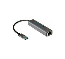 HUB USB Roline ROLINE USB 3.2 Gen 1 zu Gigabit Ethernet Konverter + Hub 3x | 12.02.1112  | 7630049628670