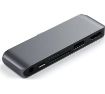 HUB USB Satechi Hub Satechi USB-C (USB-C 60W, 4K HDMI, USB-A, czytnikmicro/SD, jack port) (space gray) | STH47  | 879961008628