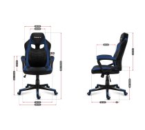 Huzaro FORCE 2.5 BLUE MESH Gaming armchair Mesh seat Black, Blue | HZ-Force 2.5 Blue  | 5903796010527 | GAMHUZFOT0050