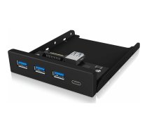 Icy Box Panel przedni 3x USB 3.0 + 1x USB-C (IB-HUB1418-i3) | IB-HUB1418-I3  | 4250078168201