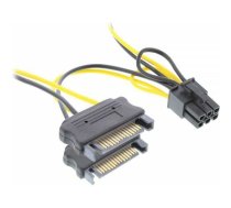 InLine SATA 15-pin - PCIe 6-pin, 0.15m,  (26628B) | 26628B  | 4043718231089