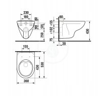 Jika WC WALLHUNG WD RIMLESS LYRA PLUS WHTE | 7612738920913 | 7612738920913