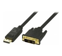 Kabel Deltaco DisplayPort - DVI-D 2m  (DP-2020) | DP-2020  | 7340004650324