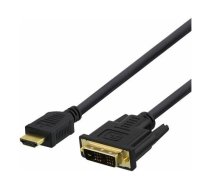 Kabel Deltaco HDMI - DVI-D 5m  (HDMI-115D) | HDMI-115D  | 7333048035837