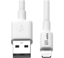 Kabel USB Eaton Eaton Tripp Lite Series USB-A to Lightning Sync/Charge Cable (M/M) - MFi Certified, White, 3 ft. (0.9 m) - Daten-/Netz - USB mannlich zu Lightning mannlich - 1 m - weiss | M100-003-WH  | 037332182173