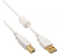 Kabel USB InLine USB-A - USB-B 10 m (34550W) | 34550W | 4043718253081