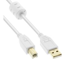 Kabel USB InLine USB-A - USB-B 3 m (34535W) | 34535W | 4043718143825