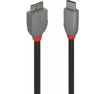 Kabel USB Lindy Lindy 1m USB 3.2 C an Micro-B Kabel, Anthra Line | 36621/11261386  | 4002888366212