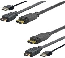 Kabel USB VivoLink Pro HDMI+USB to DP 3 Meter - PROHDMIUSBDP3 | PROHDMIUSBDP3  | 5712505903483