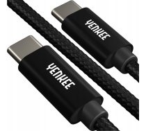 Kabel USB Yenkee YCU C101 BK Kabel USB C-C 2.0/ 1m YENKEE | 35055946  | 8590669321377