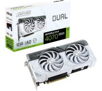 Karta graficzna Asus Dual GeForce RTX 4070 SUPER White 12GB GDDR6X (DUAL-RTX4070S-12G-WHITE) | 90YV0K85-M0NA00  | 4711387452516