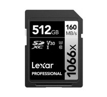Karta Lexar Professional 1066x SDXC 512 GB Class 10 UHS-I/U3 V30 (LSD1066512G­BNNNG) | LSD1066512G­BNNNG  | 0843367122448