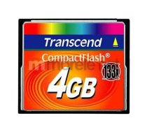 Karta Transcend 133x Compact Flash 4 GB  (TS4GCF133) | TS4GCF133  | 0760557810308