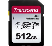 Transcend SDXC 340S        512GB Class 10 UHS-I U3 A2 V30 | TS512GSDC340S  | 0760557856832 | 710950