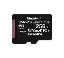 Kingston Technology 256GB micSDXC Canvas Select Plus 100R A1 C10 Single Pack w/o ADP | SDCS2/256GBSP  | 740617299168 | PAMKINSDG0237