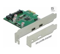 Delock PCIe 2.0 x1 - 2x USB-C 3.2 Gen 1 (90493) | 90493  | 4043619904938