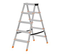 Krause Dopplo double-sided step ladder silver | 120410  | 4009199120410 | NREKREDRA0007