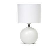 stołowa Platinet PLATINET TABLE LAMP LAMPA STOŁOWA E27 25W CERAMIC ROUND BASE 1,5 M CABLE WHITE [45671] | PTL20217W  | 5907595456715