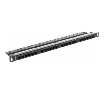 Lanberg Patch panel 0.5U 19" 24x RJ-45 Kat.6  (PPU6-0024-B) | PPU6-0024-B  | 5901969404142