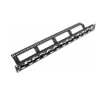 Lanberg Patch panel 19" 1U pusty 24x slot  (PPKS-1224-B) | PPKS-1224-B  | 5901969423594