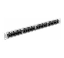 Lanberg Patch panel 1U 19" 24x RJ-45 Kat.6  (PPU6-1024-S) | PPU6-1024-S  | 5901969404074