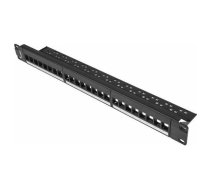 Lanberg Patch panel 1U 19" Pusty 24x slot keystone  (PPKS-1024-B) | PPKS-1024-B  | 5901969416091