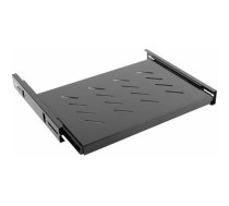Lanberg Fixed Rack Shelf 1U 19inch. 465x350mm black | NULAGR000000010  | 5901969403633 | AK-1006-B
