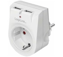LogiLink LogiLink Steckdosenadapter 1x CEE 7/3 + 2x USB-A | PA0246  | 4052792060737