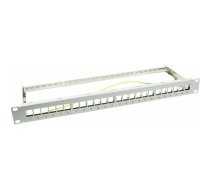 LogiLink Patch panel 19" 1U 24x slot keystone ekranowany  (NK4041) | NK4041  | 4052792026924