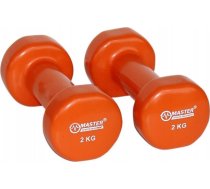 Master Hantelki Żeliwne Pokryte Winylem 2 kg x2 | MAS4A068 | 8592833000613
