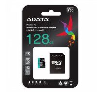 Memory card microSD Premier Pro 128 GB UHS1 U3 V30 A2 + adapter | SFADAMD128U1C19  | 4710273771335 | AUSDX128GUI3V30SA2-RA1