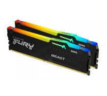 Pamięć Kingston Fury Beast RGB, DDR5, 32 GB, 6000MHz, CL40 (KF560C40BBAK2-32) | KF560C40BBAK2-32  | 0740617328547