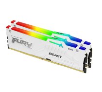Memory DDR5 Fury Beast RGB 64GB(2*32GB)/5200 CL36 white | SAKIN506452BY2E  | 740617333527 | KF552C36BWEAK2-64