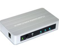 MicroConnect HDMI 2.0 Switch 3 to 1 way | MC-HMSW301B  | 5704174048718