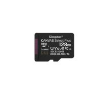 Kingston microSD memory card 128GB Canvas Select+ G3 150MB/s | SDCS3/128GBSP | 740617348484 | SFKINMD128CSP32