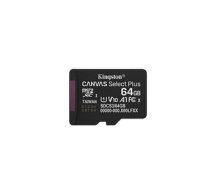 Karta Kingston Canvas Select Plus MicroSDXC 64 GB UHS-I/U1 A1 V10 (SDCS3/64GBSP) | SDCS3/64GBSP | 740617348439