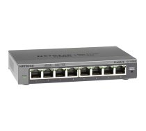 NETGEAR GS108E Managed Gigabit Ethernet (10/100/1000) Black | GS108E-300PES  | 606449103403 | SIENGEHUB0145