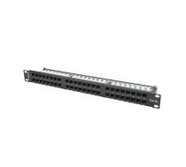 Lanberg Patch Panel 48 Port 1U Cat.5E black | NULAGPP48K50001  | 5901969404029 | PPU5-1048-B